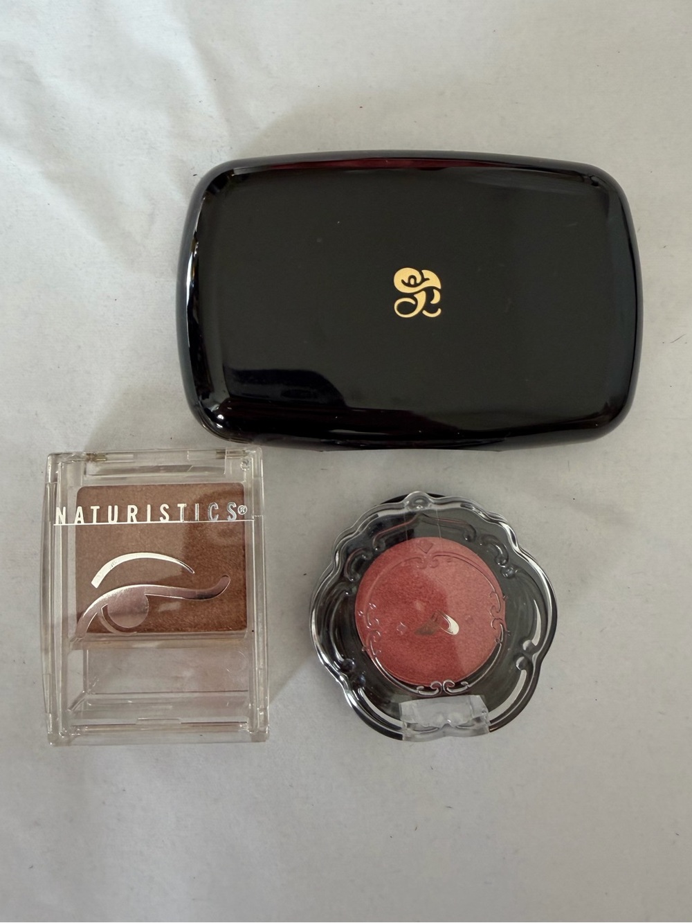 Lot of 3 - Eyeshadow & Blush Duo — Brown Eyeshadow and Rose Blush